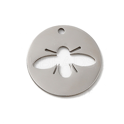 Non-Tarnish 201 Stainless Steel Pendants LS-STAS-E206-02P-01-1