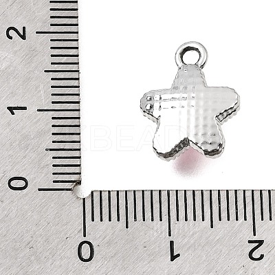 UV Plating Alloy and Glass Pendants GL-CBA6CEF-02P-1