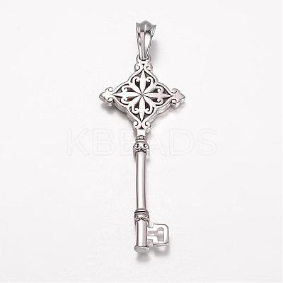 304 Stainless Steel Big Pendants STAS-D441-11AS-1