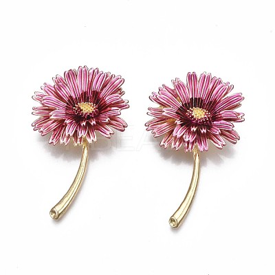 Flower Enamel Pin JEWB-N007-078-1