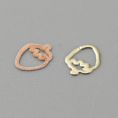 Fruit Style Brass Cabochons MRMJ-WH0003-08C-G-1