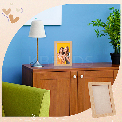 Wood with Acrylic Rectangle Picture Frame AJEW-WH0475-06B-1