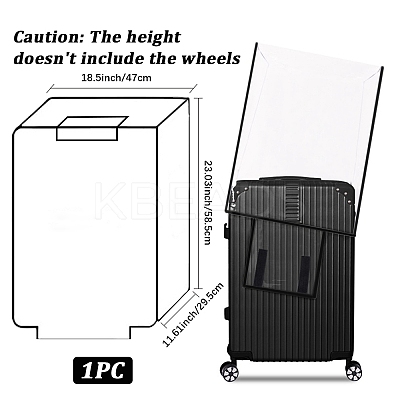 Transparent PVC Luggage Cover AJEW-WH20080-52E-1