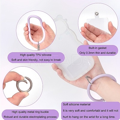 6 Sets 6 Colors Keychain Accessories Set KEYC-OC0001-08-1
