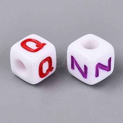 Opaque Acrylic Beads SACR-N020-04M-01-1
