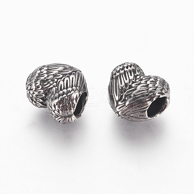 316 Surgical Stainless Steel European Beads STAS-P217-06AS-1
