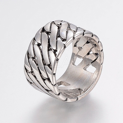304 Stainless Steel Finger Rings RJEW-G091-13-21mm-1