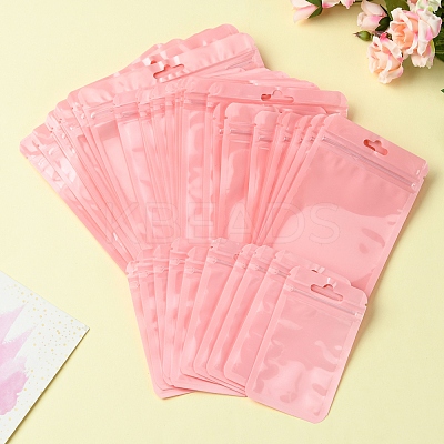 40Pcs 4 Styles Macaron Color Plastic Yin-yang Resealable Bags OPP-FS0001-18C-1