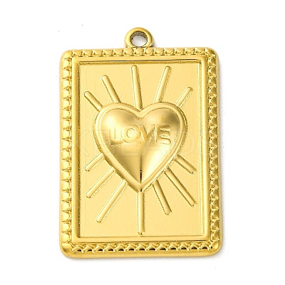 Ion Plating(IP) 304 Stainless Steel Pendants STAS-K293-09G-1