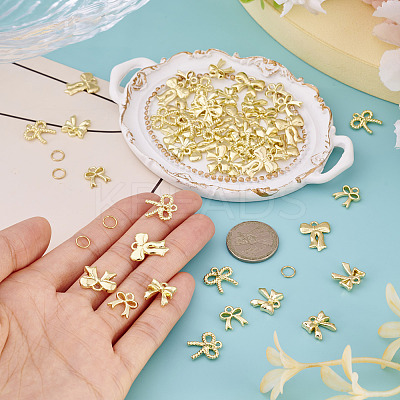 50Pcs Bowknot Alloy Pendants FIND-TA0008-62-1