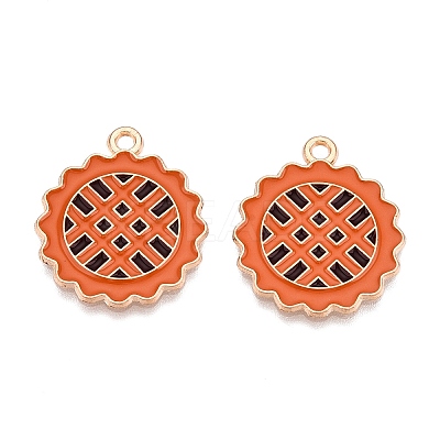 Thanksgiving Day Theme Alloy Enamel Pendants X1-ENAM-T020-35H-1