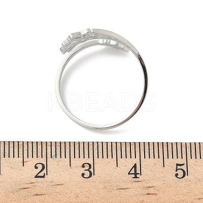 304 Stainless Steel Cuff Rings for Women LS-RJEW-F195-01P-1