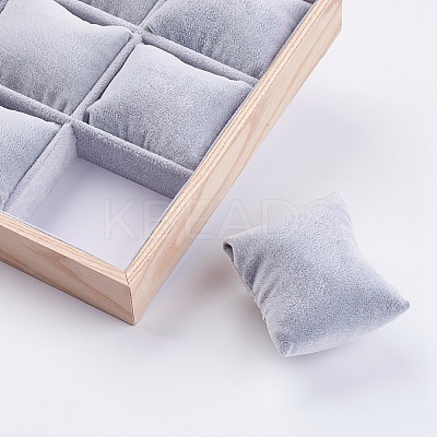 Cuboid Wood Bracelet Displays BDIS-K003-01-1