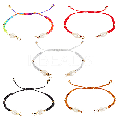 Braided Nylon Cord Bracelet Making AJEW-PH0012-22A-1