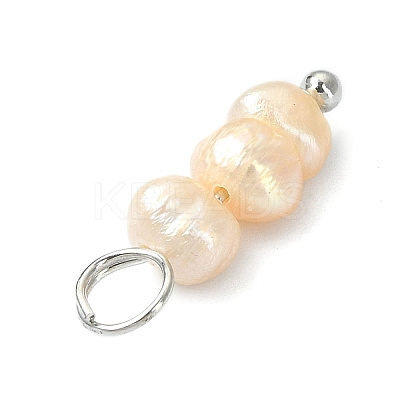 6Pcs 2 Styles Natural Cultured Freshwater Pearl Pendants PALLOY-JF02265-02-1
