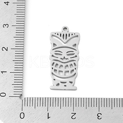 304 Stainless Steel Pendants STAS-U041-03A-P-1