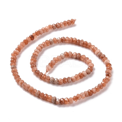 Dyed Natural Malaysia Jade Rondelle Beads Strands G-E316-2x4mm-42-1