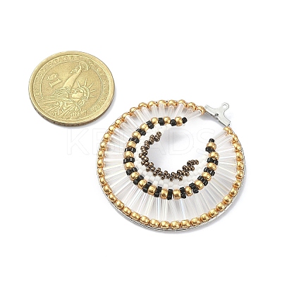 Handmade MIYUKI Seed Pendants PALLOY-MZ00106-1