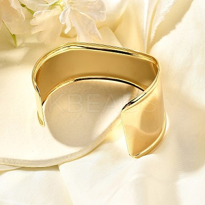 Rack Plating Brass Cuff Bangles LS-BJEW-A137-02G-1