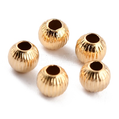 Long-Lasting Plated Brass Beads LS-KK-O133-001B-G-1