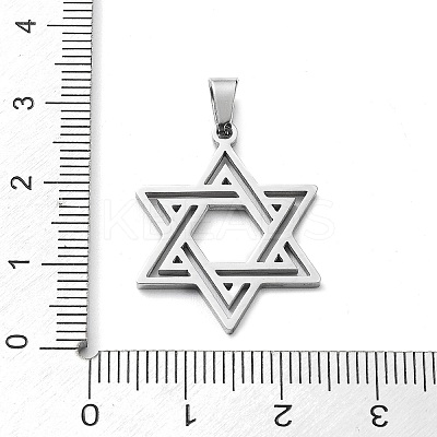 Non-Tarnish 304 Stainless Steel Pendants STAS-D036-04P-1