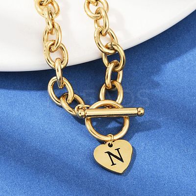 Golden 304 Stainless Steel Charm Bracelets LS-NJEW-K284-01G-N-1