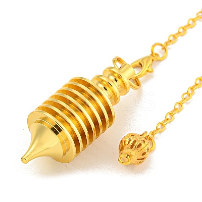 Rack Plating Brass Coil Dowsing Pendulums G-K338-26G-1