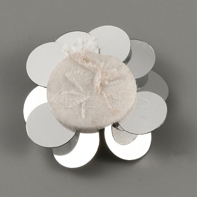 Flower Shape PVC Sequin/Paillette Beading Appliques DIY-WH0308-287G-1