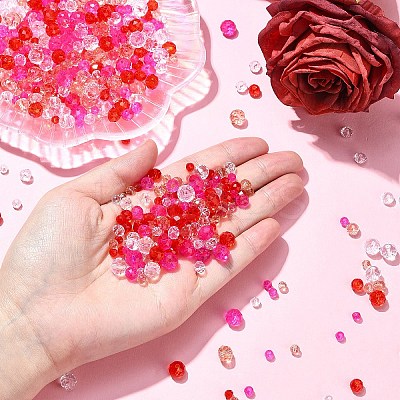 500Pcs Valentine's Day Glass Beads GLAA-YWC0004-04-1