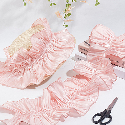 Polyester Ruffled Ribbon DIY-WH0632-77A-1