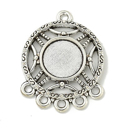 Tibetan Style Cabochon Connector Settings FIND-U015-31AS-1