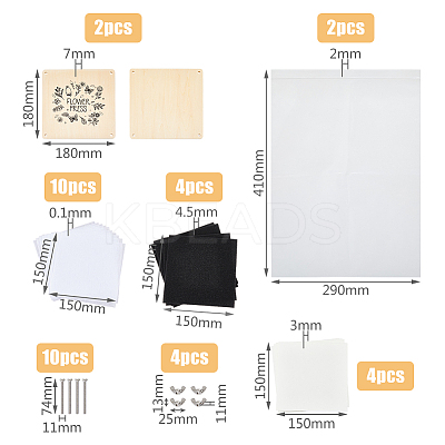Flower Press Kits TOOL-WH0155-51B-1