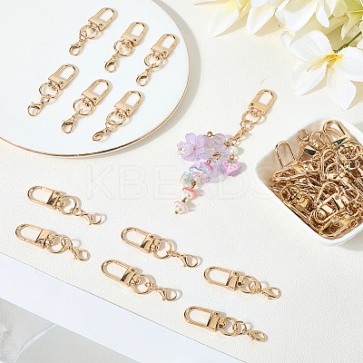 40Pcs Zinc Alloy Swivel Clasps FIND-SP0004-28KCG-1