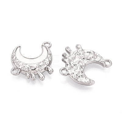304 Stainless Steel Connector Cabochon Settings STAS-N114-48P-1