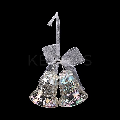 Christmas Transparent Acrylic Big Pendant Decorations HJEW-F017-02-1