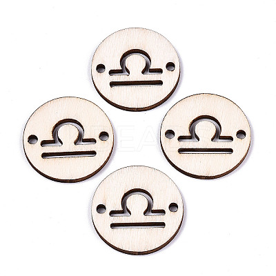 Unfinished Natural Poplar Wood Links Connectors WOOD-S045-139B-06-1