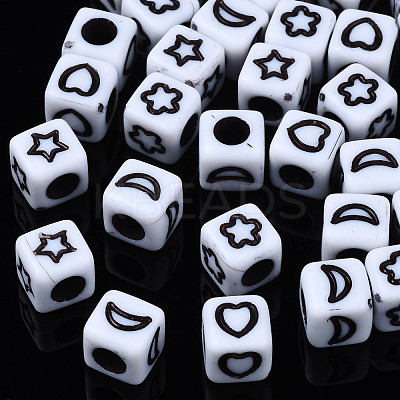 Opaque Acrylic Beads SACR-S273-40-1