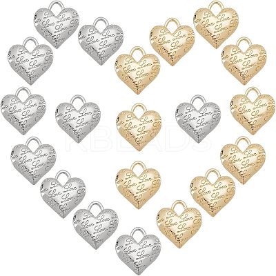 20Pcs 2 Colors Alloy Pendants FIND-NB0002-39-1