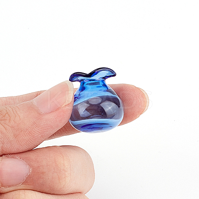 5Pcs 5 Colors Glass Vase Mini Model DIY-DR0001-79A-1