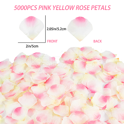 Cloth Artificial Rose Petals LS-DIY-WH0399-60-1