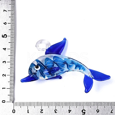 Handmade Lampwork Big Pendants LAMP-T023-14G-1