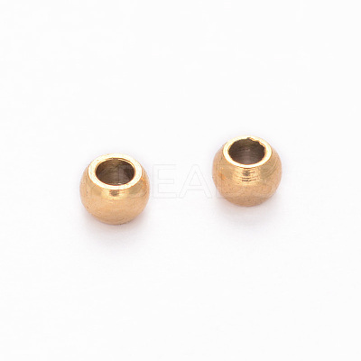 Barrel Ion Plating(IP) 304 Stainless Steel Beads STAS-F098-01-1