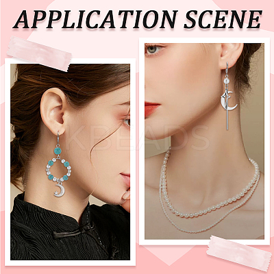 120Pcs 304 Stainless Steel Leverback Earring Findings STAS-SC0006-28P-1