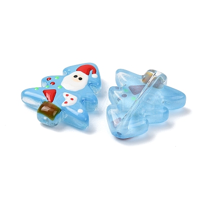 Christmas Theme Handmade Lampwork Beads LAMP-I027-07J-1