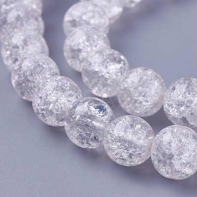 Crackle Glass Bead Strands CCG-E002-10mm-07-1