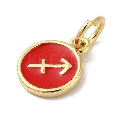 Real 18K Gold Plated Brass Enamel Charms KK-L216-001G-C03-1