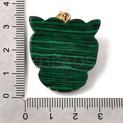 Synthetic Malachite & Synthetic Turquoise Pendants G-Z090-02G-08-1