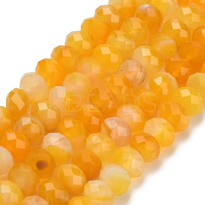 Natural Banded Agate Beads Strands G-Z111-A01-02-1