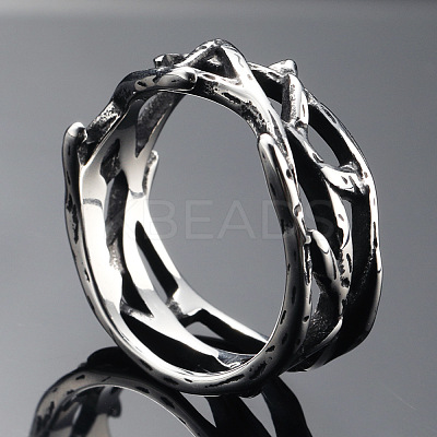 304 Stainless Steel Finger Rings FS-WG2B888-03-1