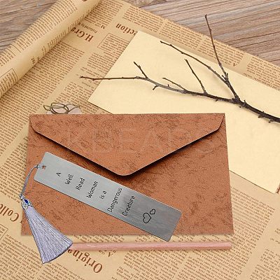 3Pcs Stainless Steel Bookmarks AJEW-FG0001-44J-1